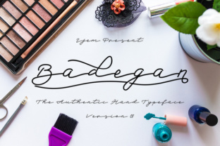 Badegan Script: A Fresh Handmade Calligraphy Font for Creative Projects