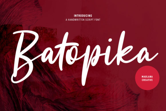 Batopika Script: A Handwritten Font with Authentic Charm