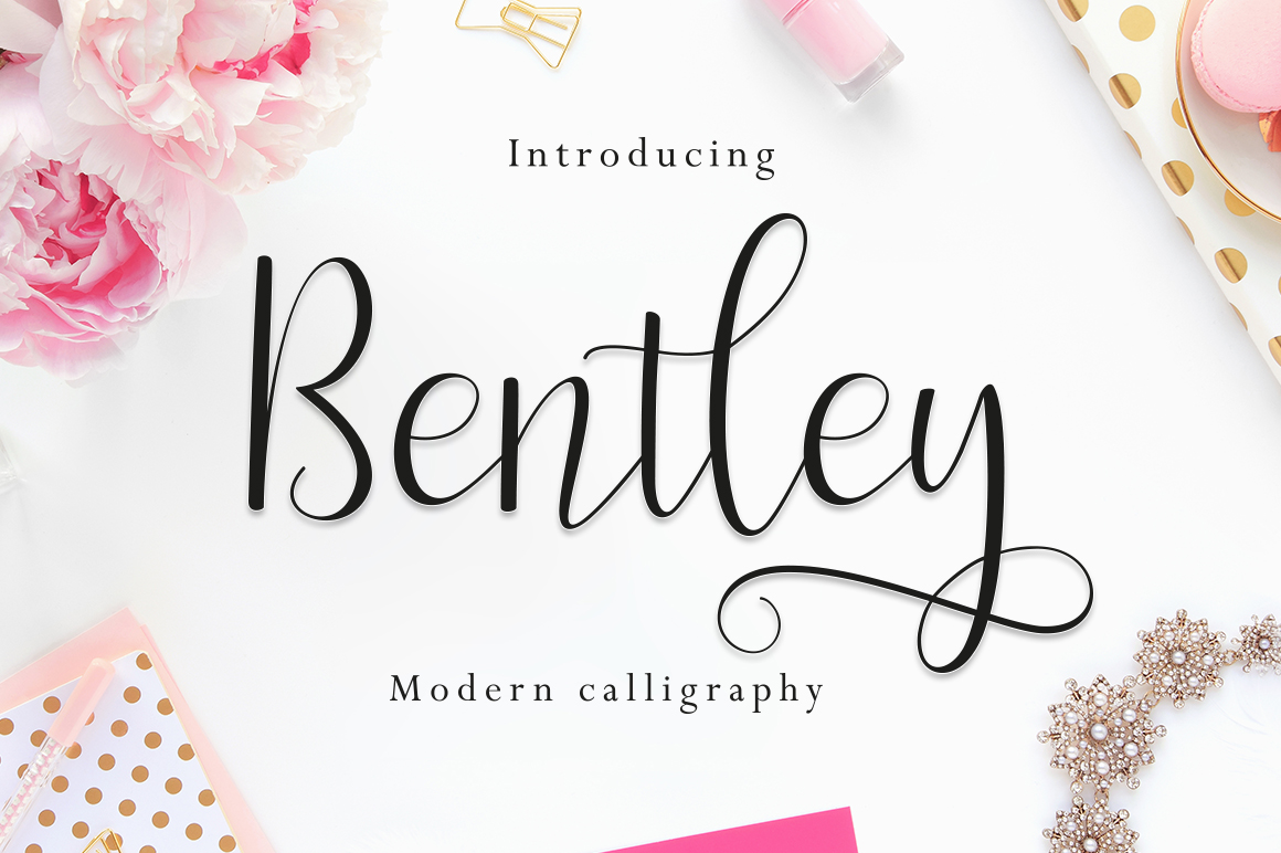 Bentley Script: The Calligraphy Font That Brings Romantic Charm