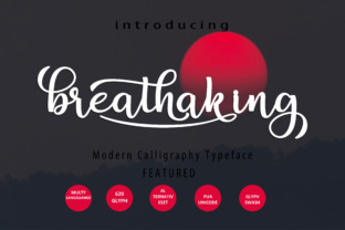 Breathaking Script: A Fresh Take on Modern Calligraphy Fonts