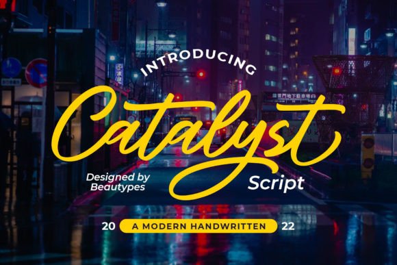 Catalyst Script: The Handwritten Font for Authentic Branding