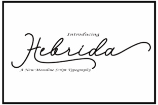 Hebrida Script: The Handmade Font for Authentic Branding