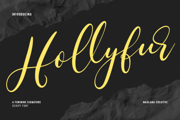 Hollyfur Script: A Feminine Typeface for Modern Brands