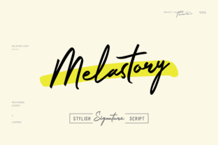 Melastory Script: A Font with Modern Style and Carefree Appeal