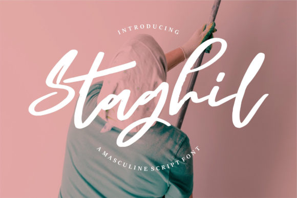 Staghil Script: The Bold Calligraphy Font for Impactful Design