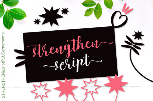 Strengthen Script: A Handwritten Font for Elegant Design