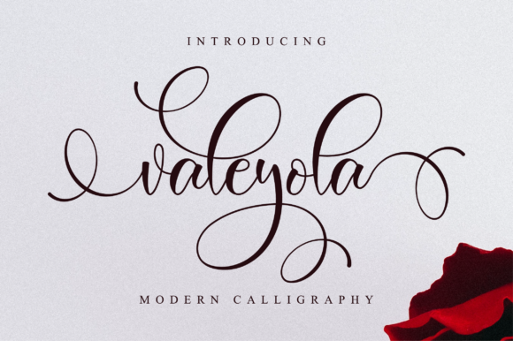 Valeyola Script: Blending Romantic Elegance with Modern Versatility