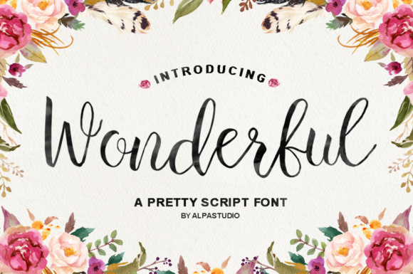 Wonderful Script: The Hand-Brushed Font for Whimsical Design